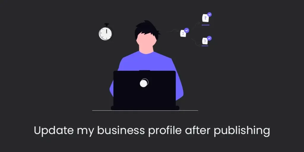 Update my business profile after publishing Cover